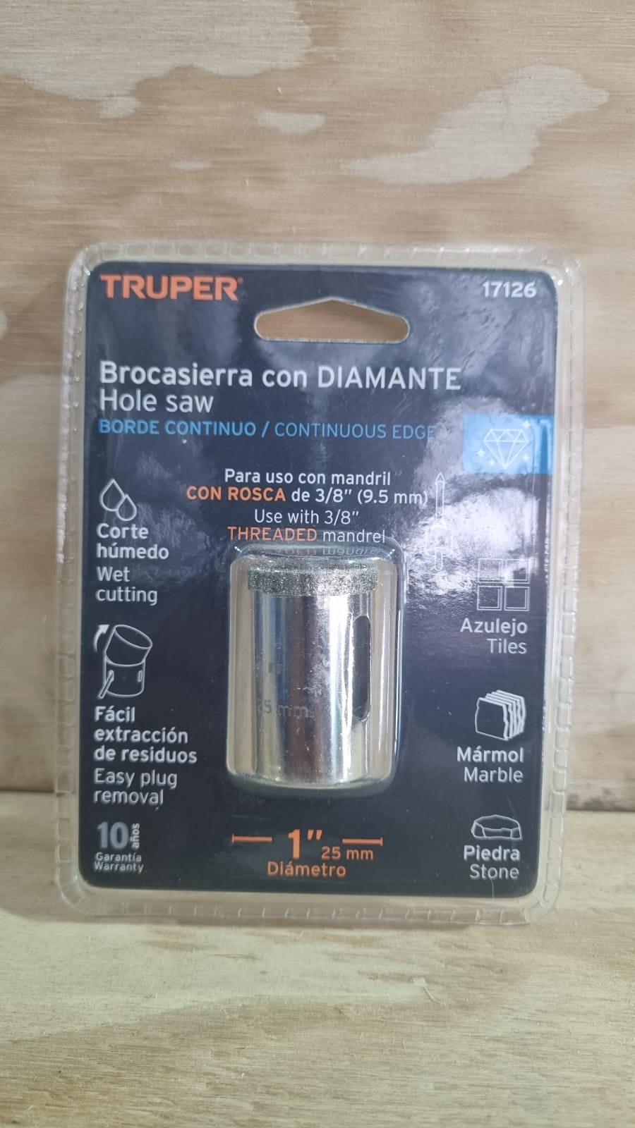 Brocasierra con diamante 1" 25mm