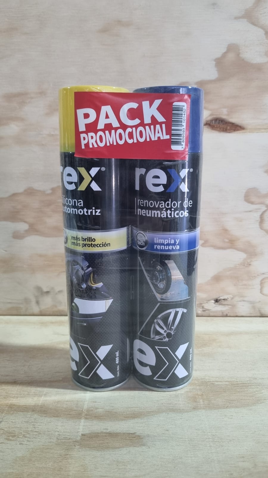 Pack Promocional Silicona Automotriz y Renovador De Neumáticos  400ml