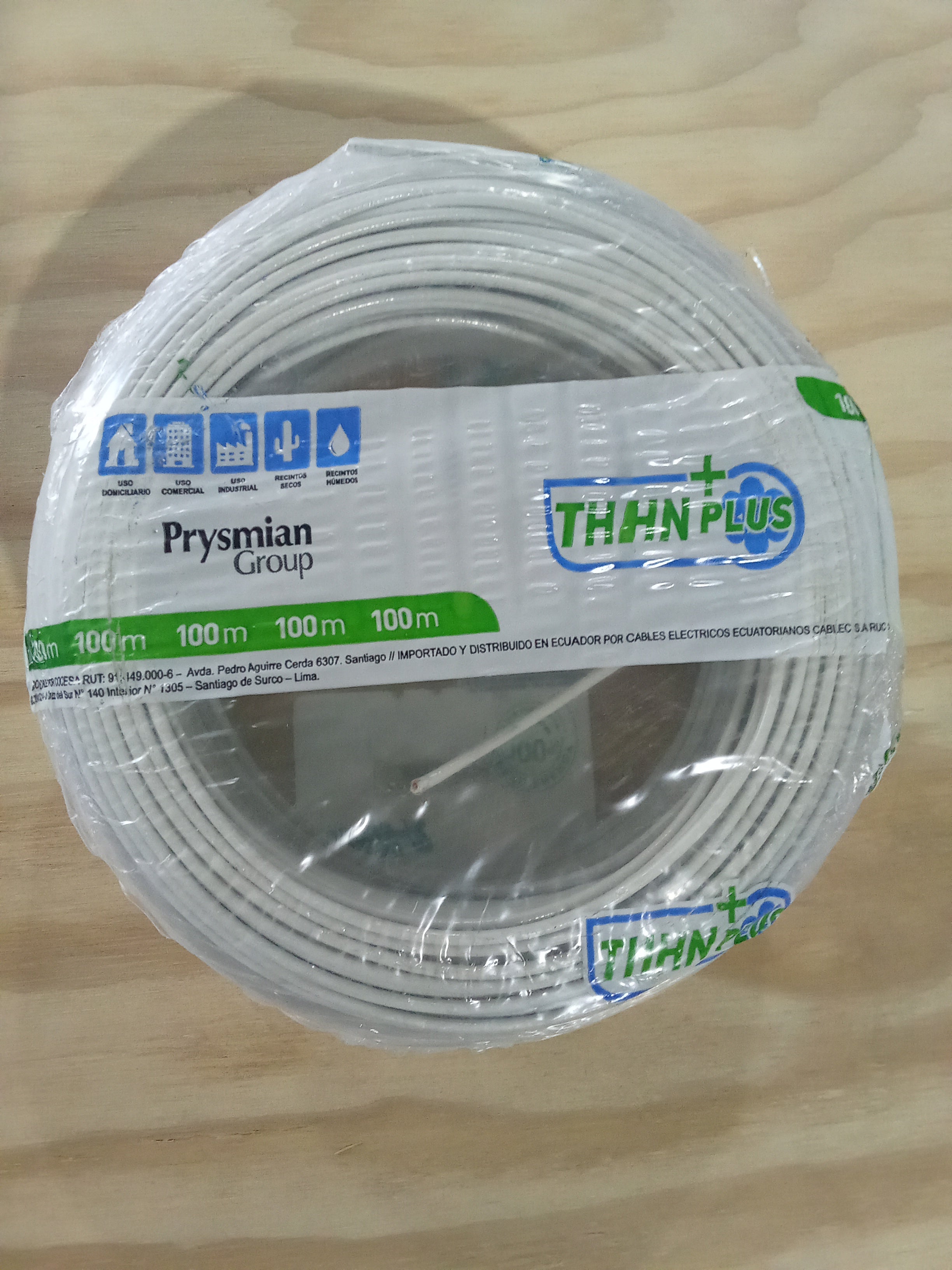 Cable Blanco 14 AWG (100 Metros)