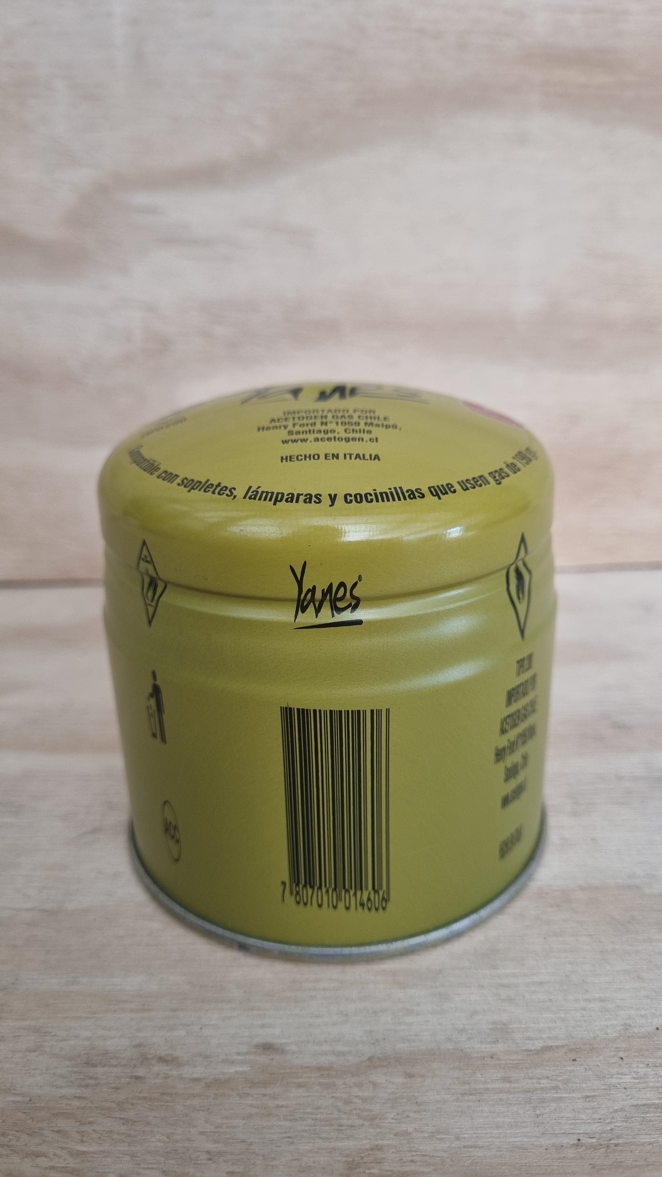 Cartucho Gas Butano Con Válvula De Seguridad 190gr