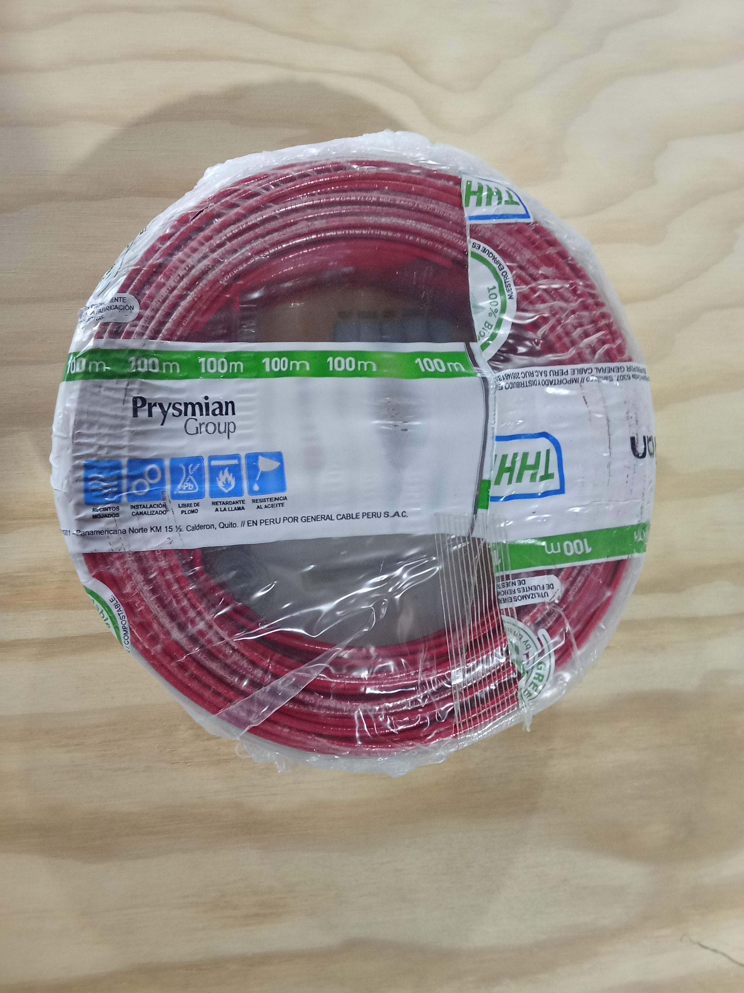 Cable Rojo 14 AWG (100 Metros)