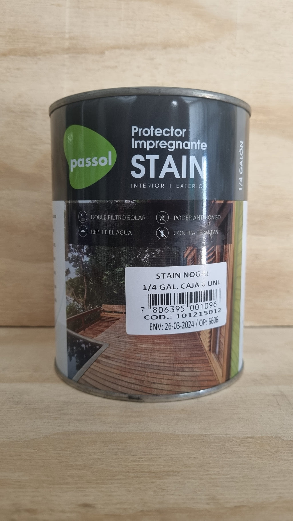 Protector Stain nogal - 1/4 galón