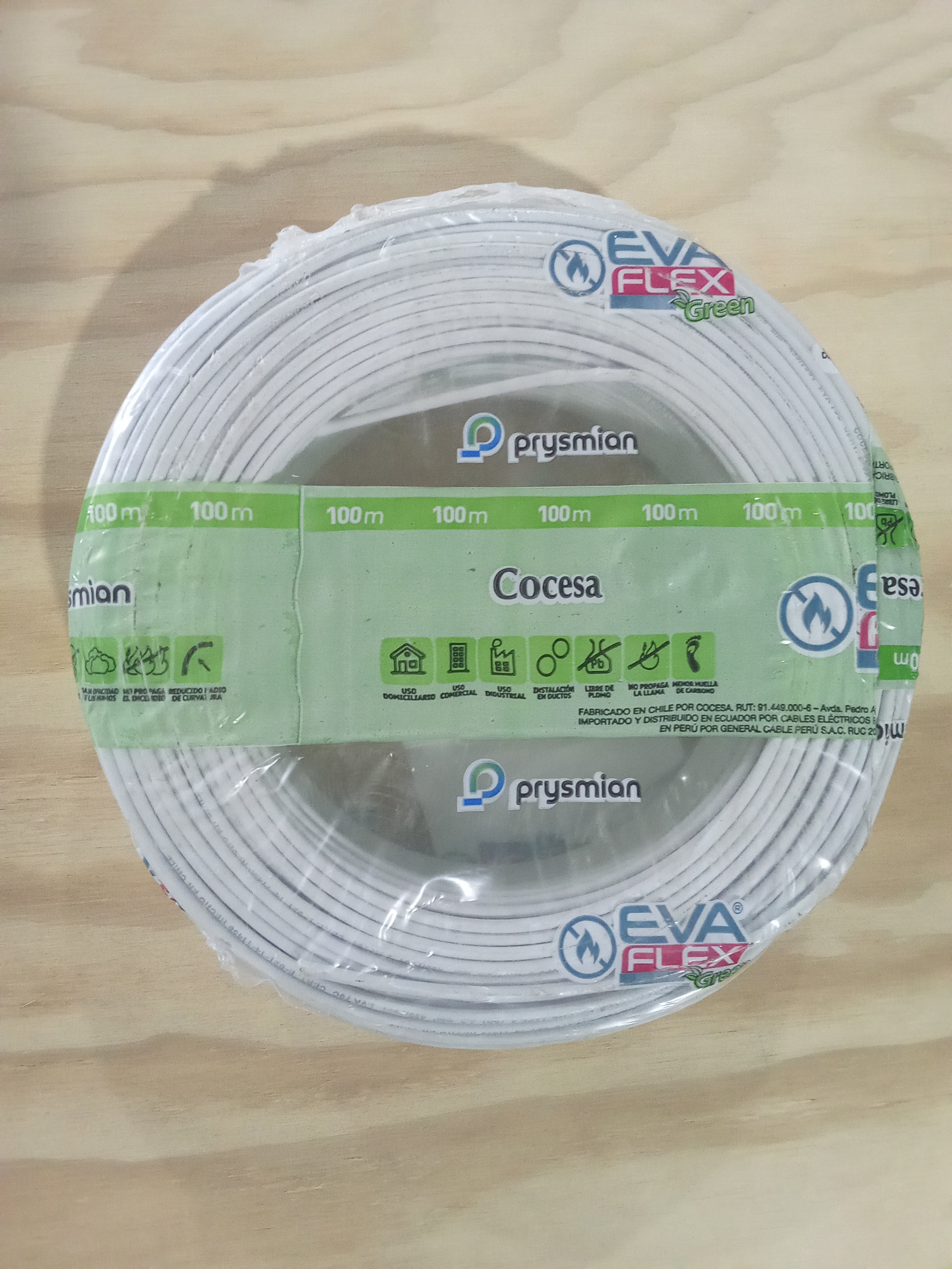 Cable Blanco 2.5mm2 (100 Metros)