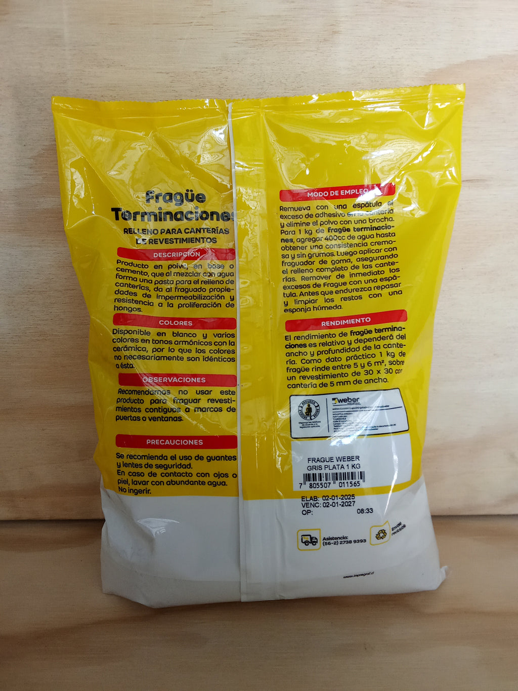 Fragüe Weber - Gris Plata 1 Kilo