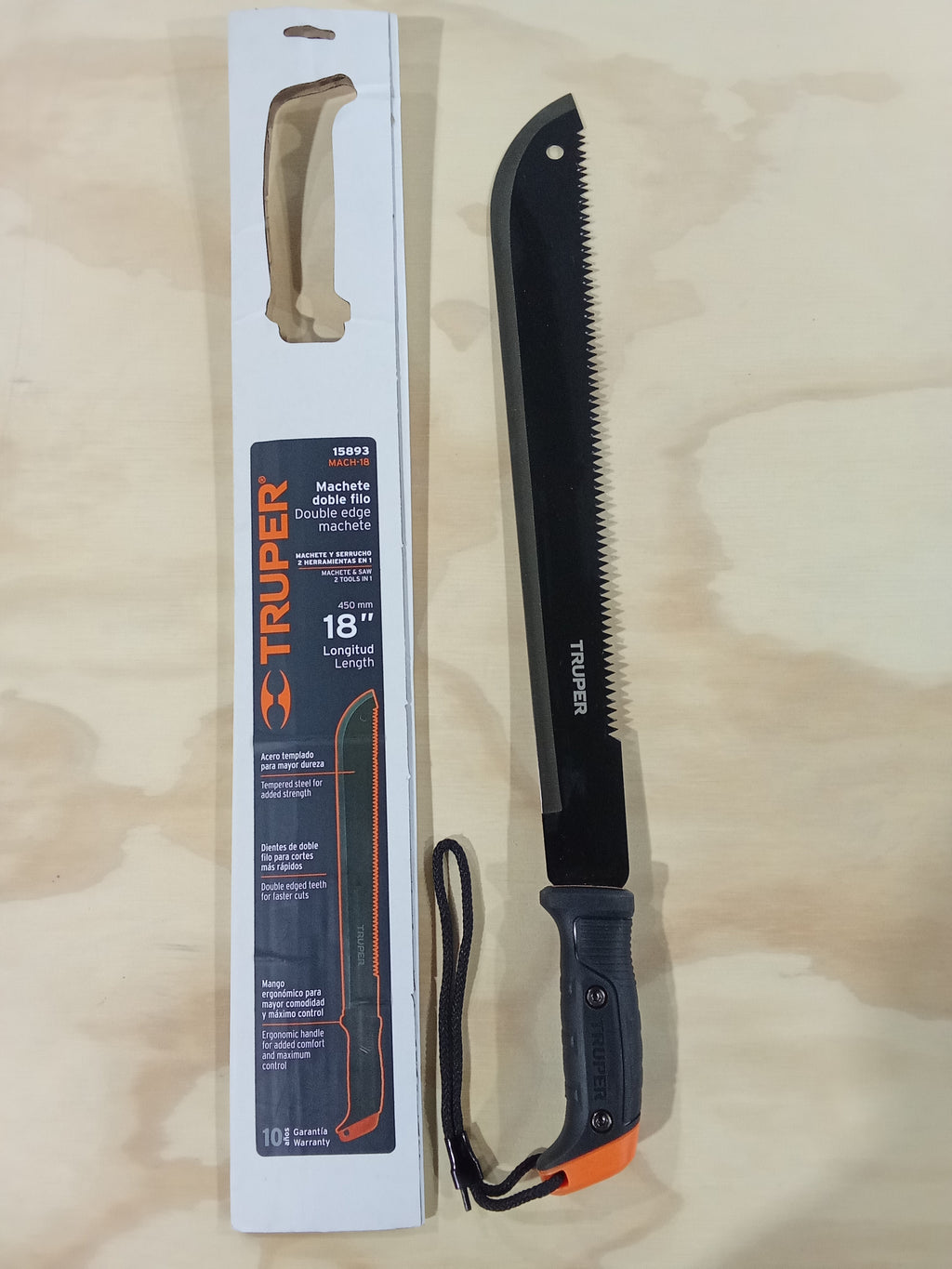 Machete 18" Doble Filo - Truper