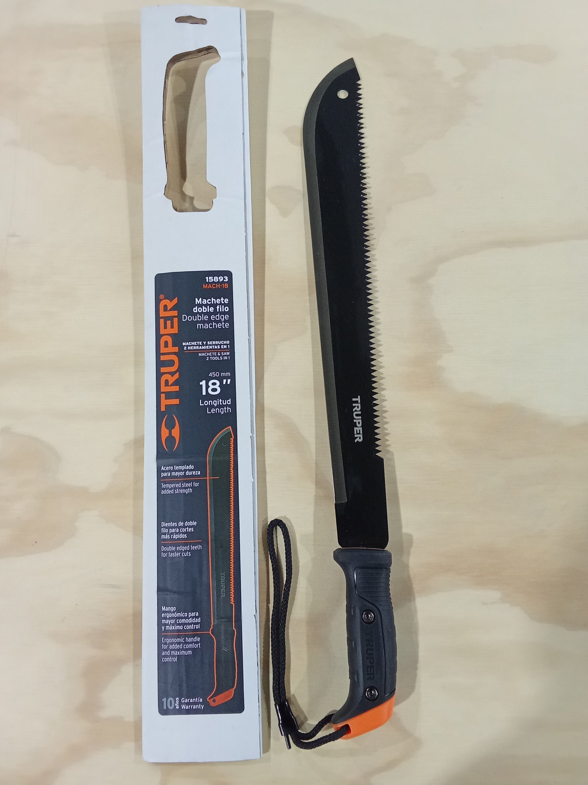 Machete 18" Doble Filo - Truper