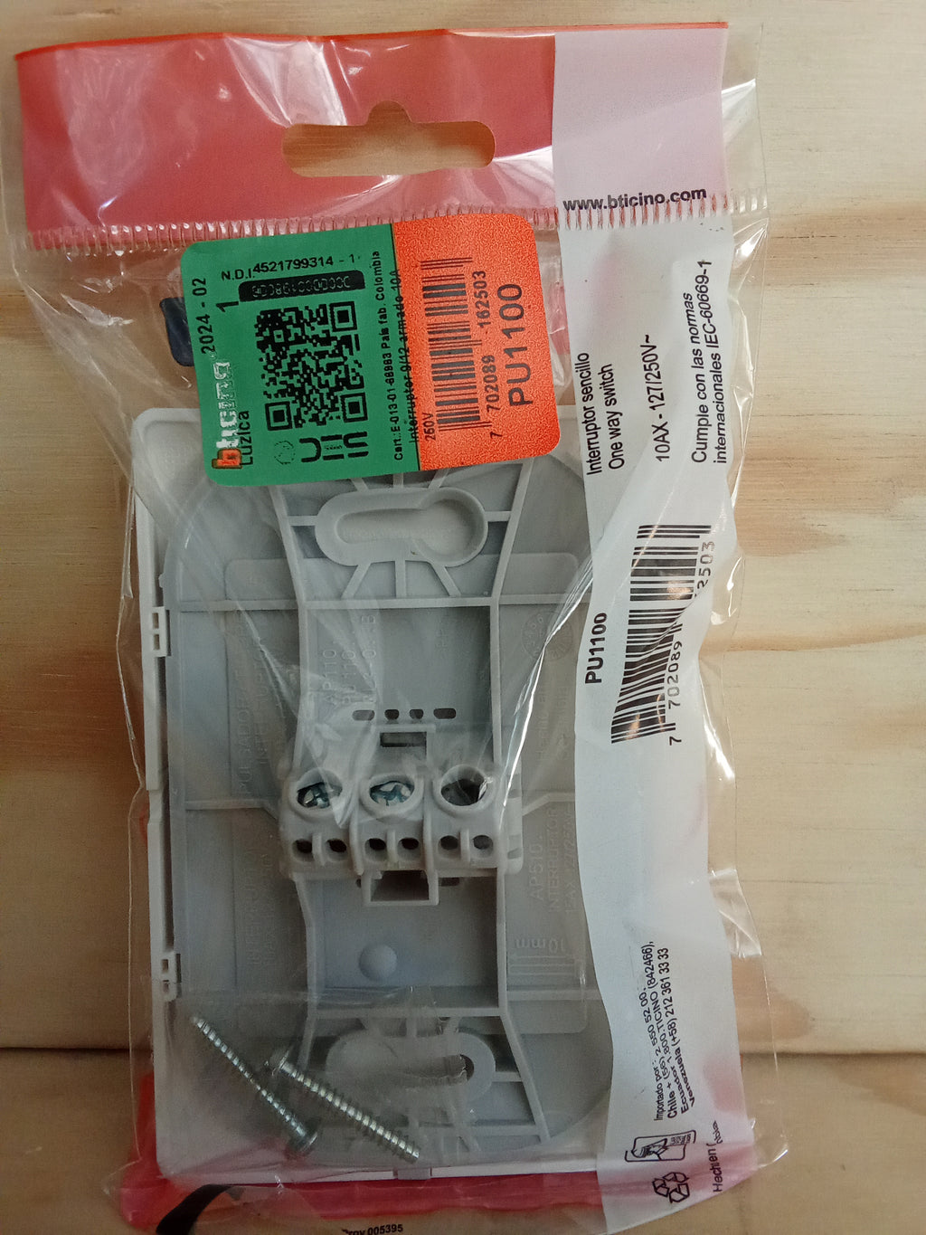 Interruptor Simple - 10A 127/250V