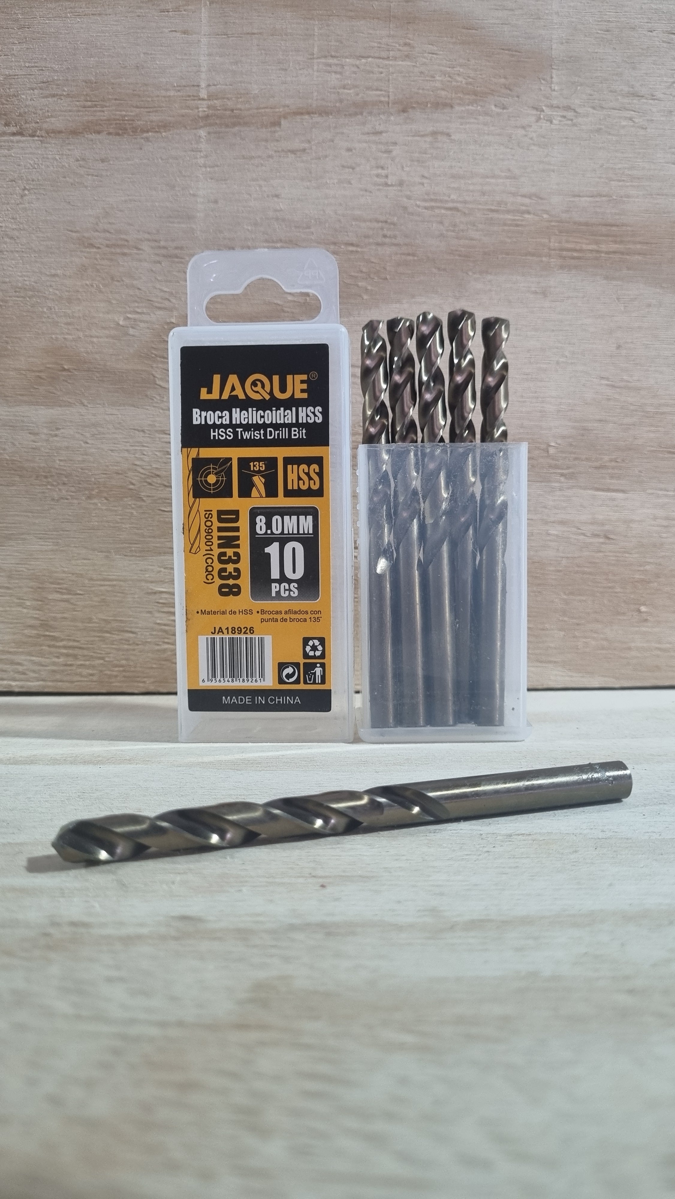 Broca metal 8.0mm - 1 unidad