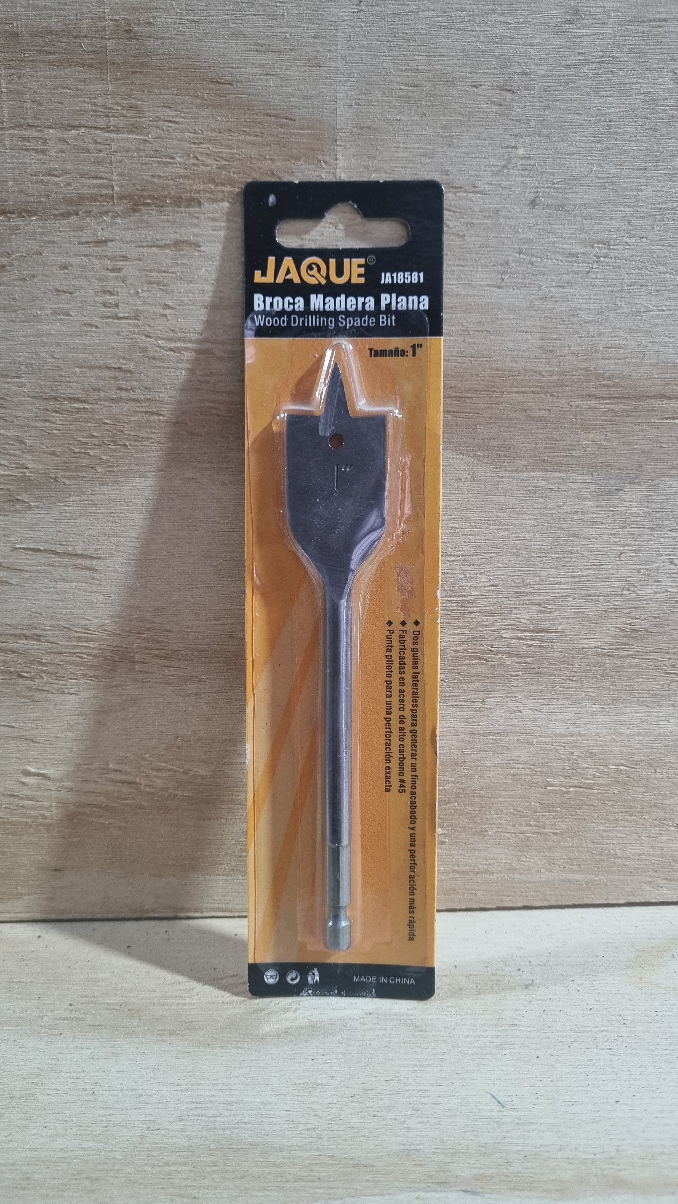 Broca madera plana 1"