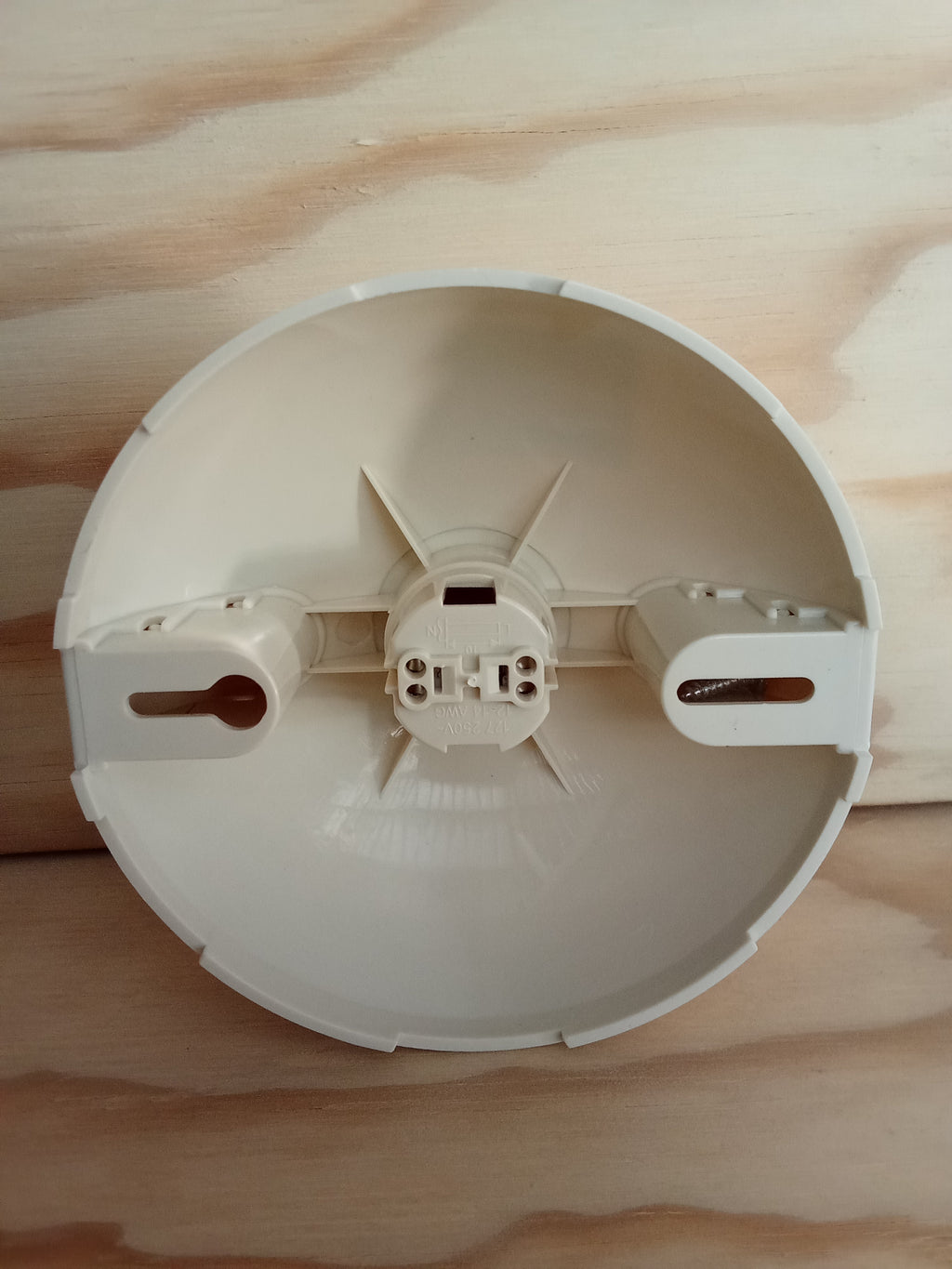 Porta Lámpara Base Recta Ovalado Blanco