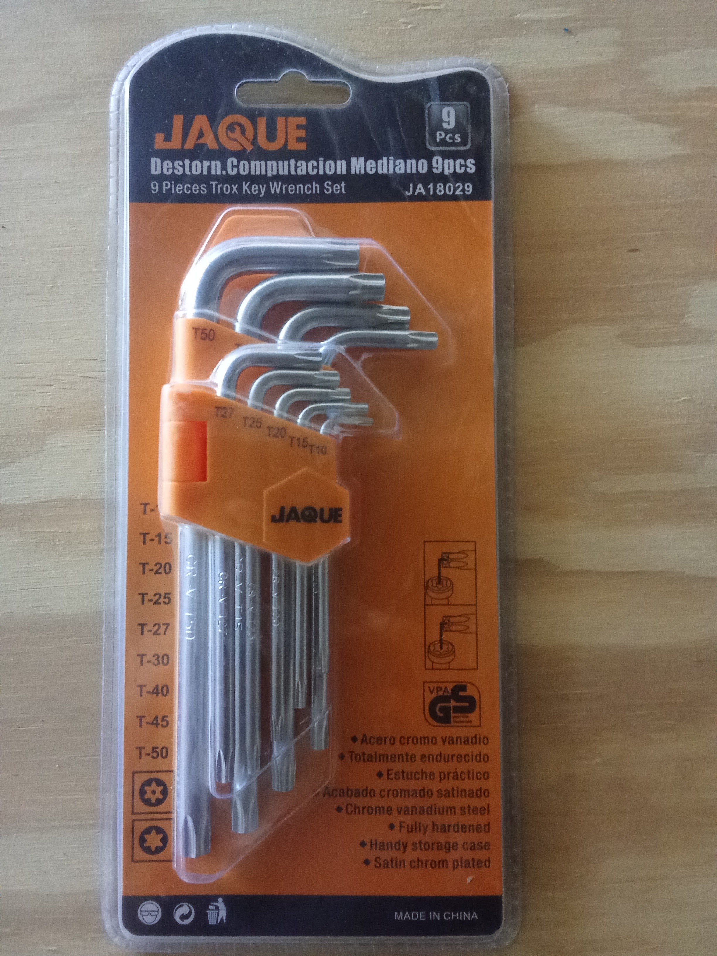 Juego de Llaves Estrella Mediana 9pzs - Jaque