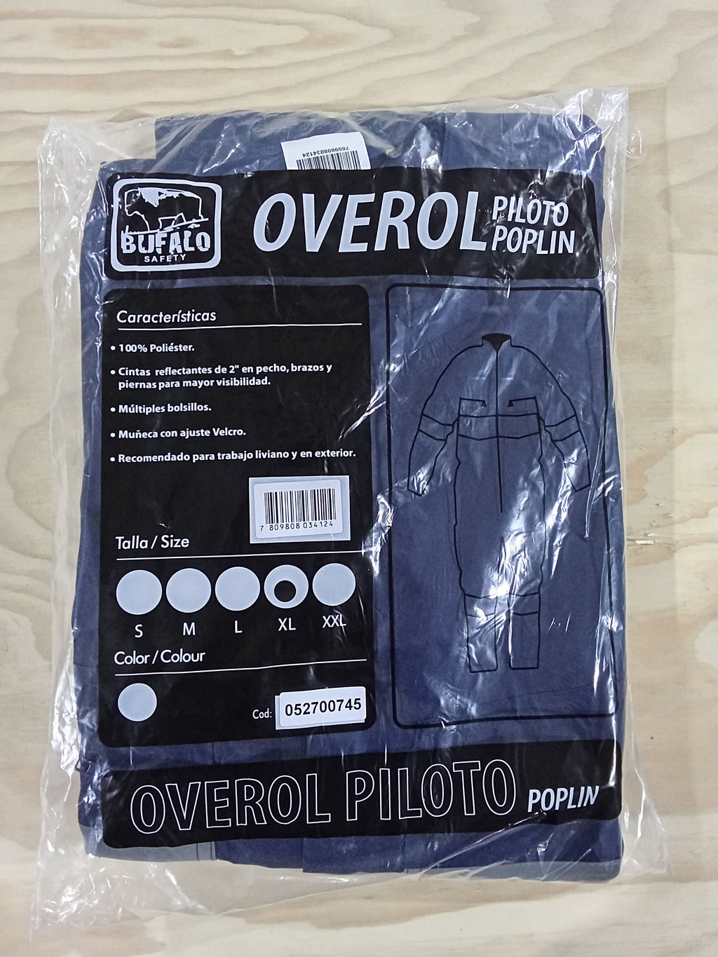 Overol Piloto Cinta Azul Talla XL