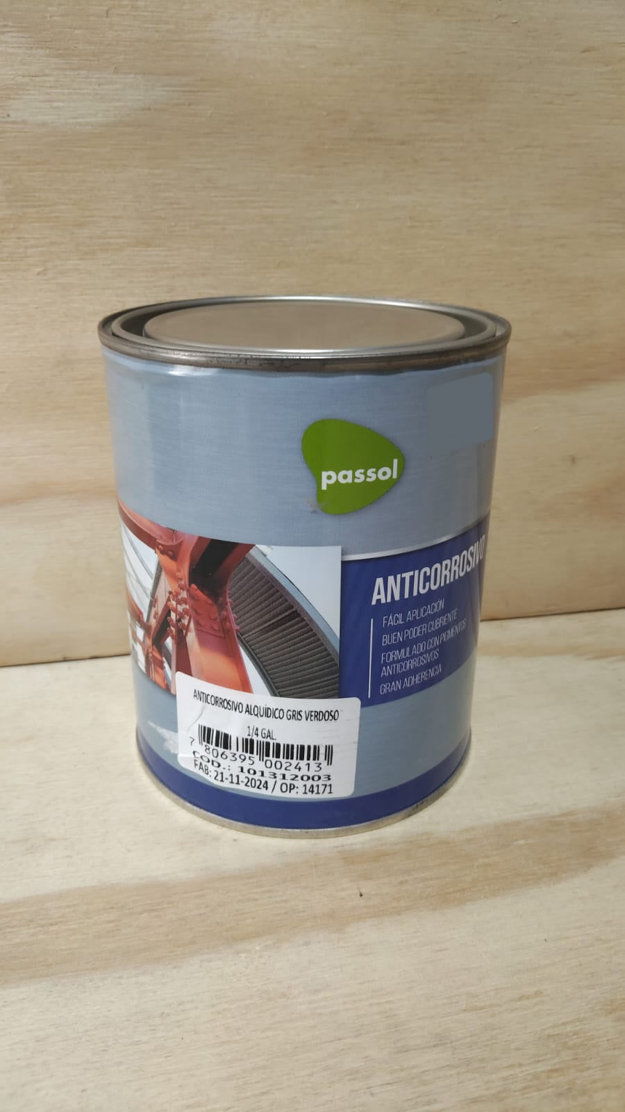 Anticorrosivo alquidico gris verdoso - 1/4 galón