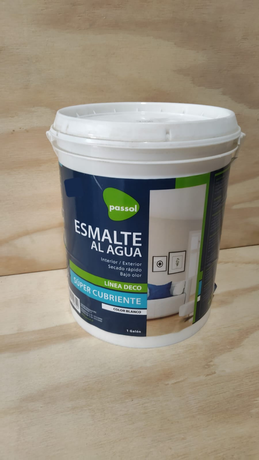 Esmalte al agua blanco 1 galón