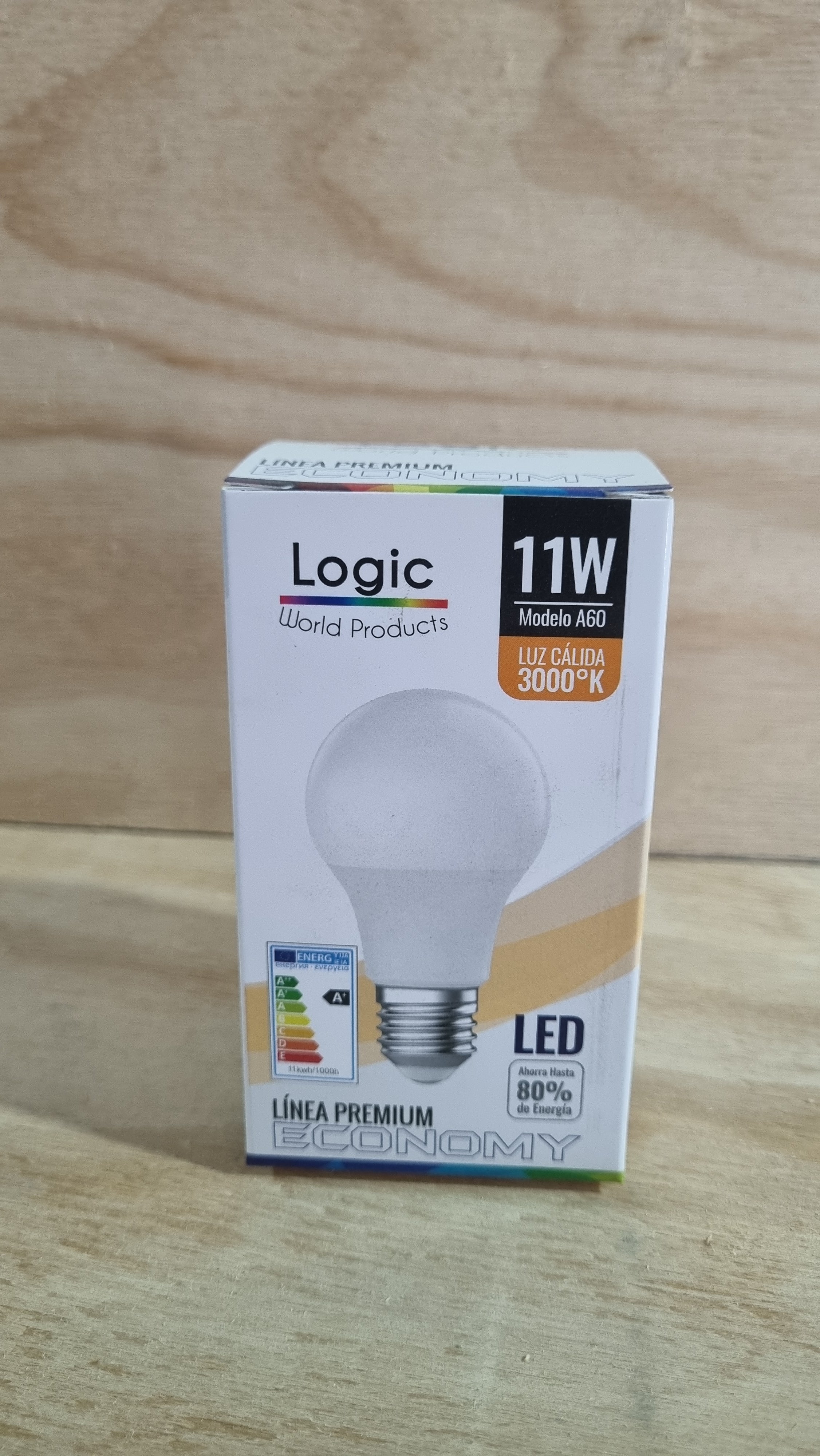 Ampolleta luz cálida 11W