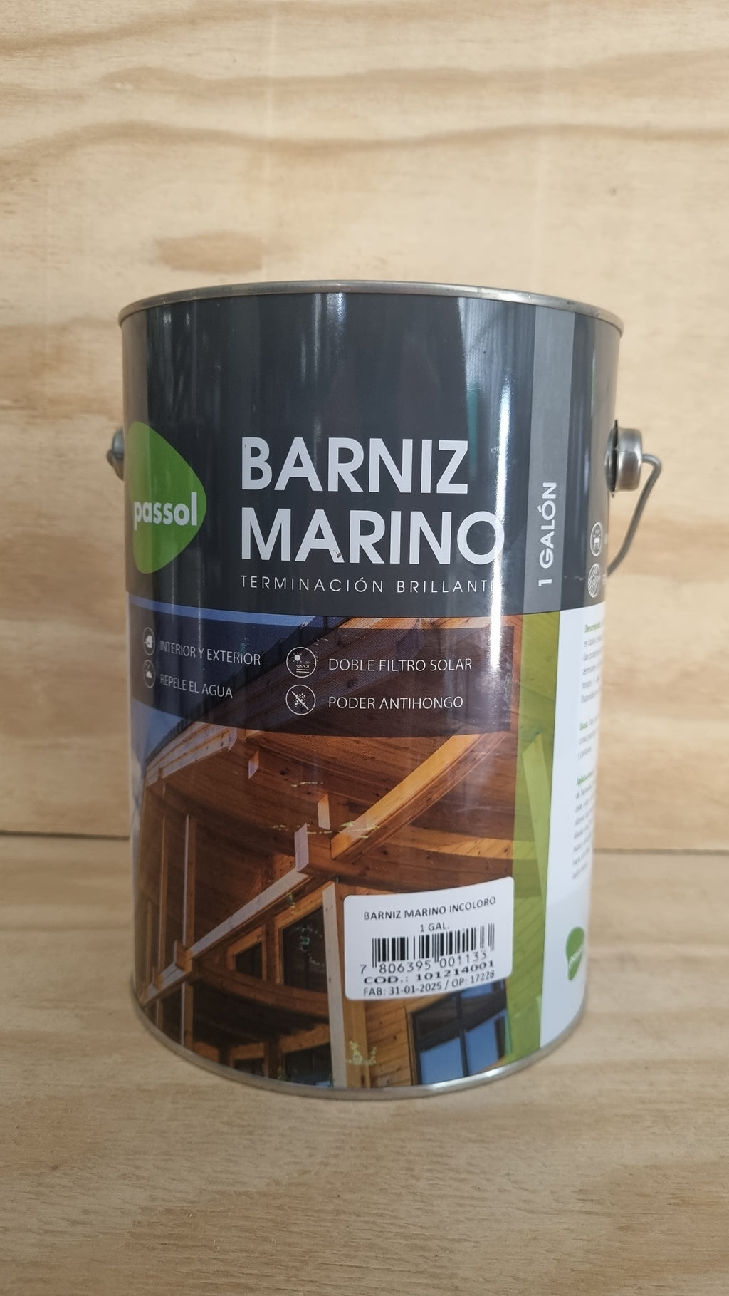 Barniz Marino incoloro - 1 Galón