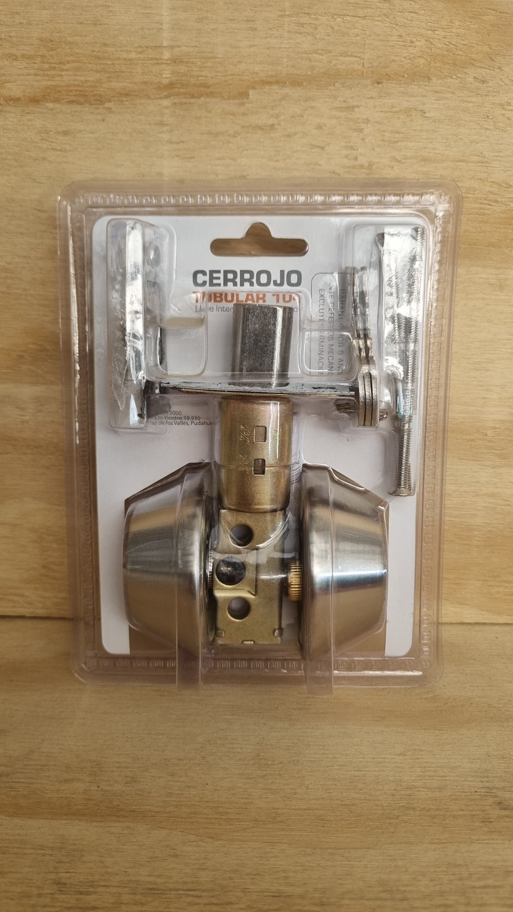 Cerrojo Tubular - Llave Interior / Llave Exterior
