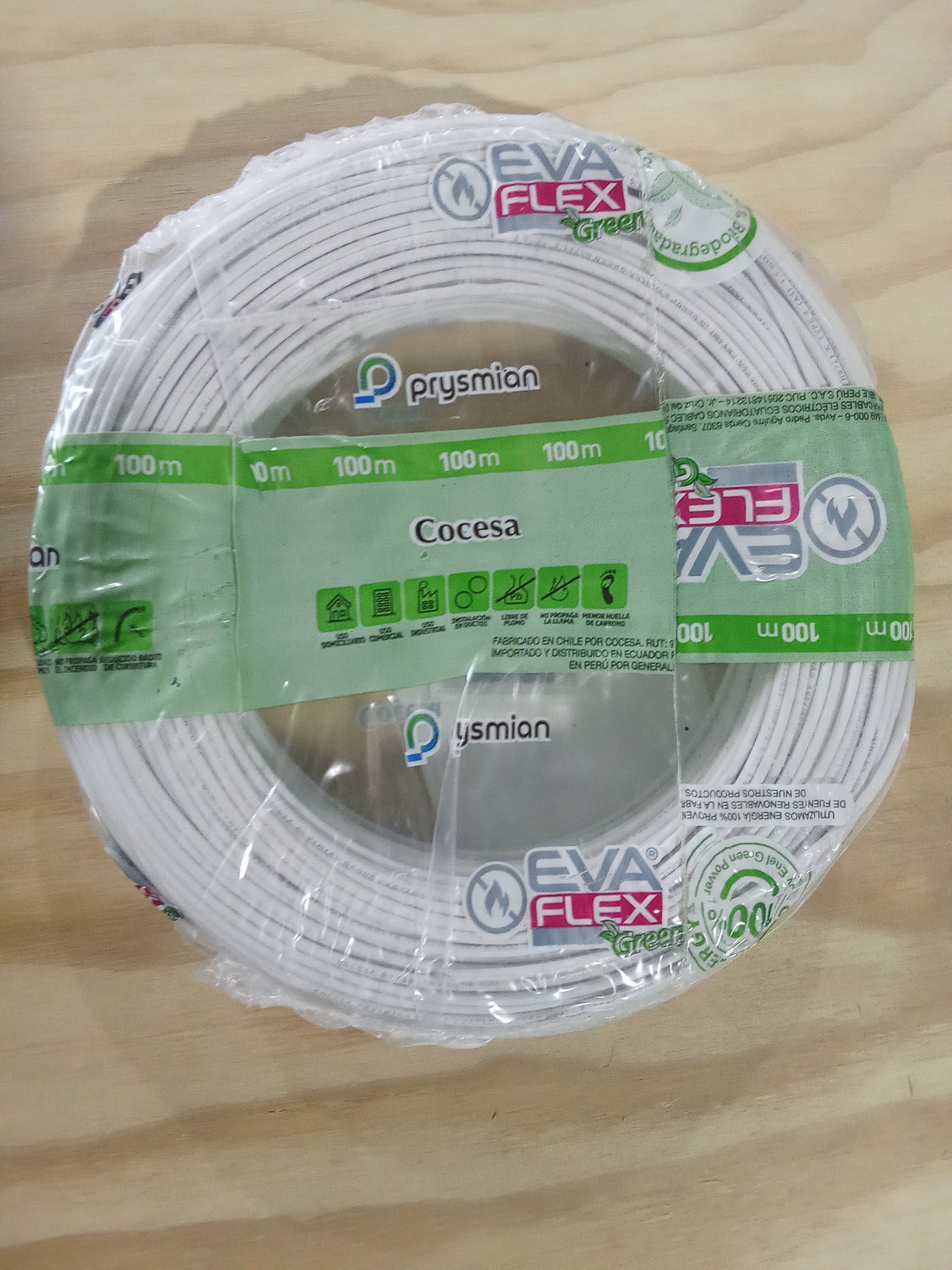 Cable Blanco 1.5mm2 (100 Metros)