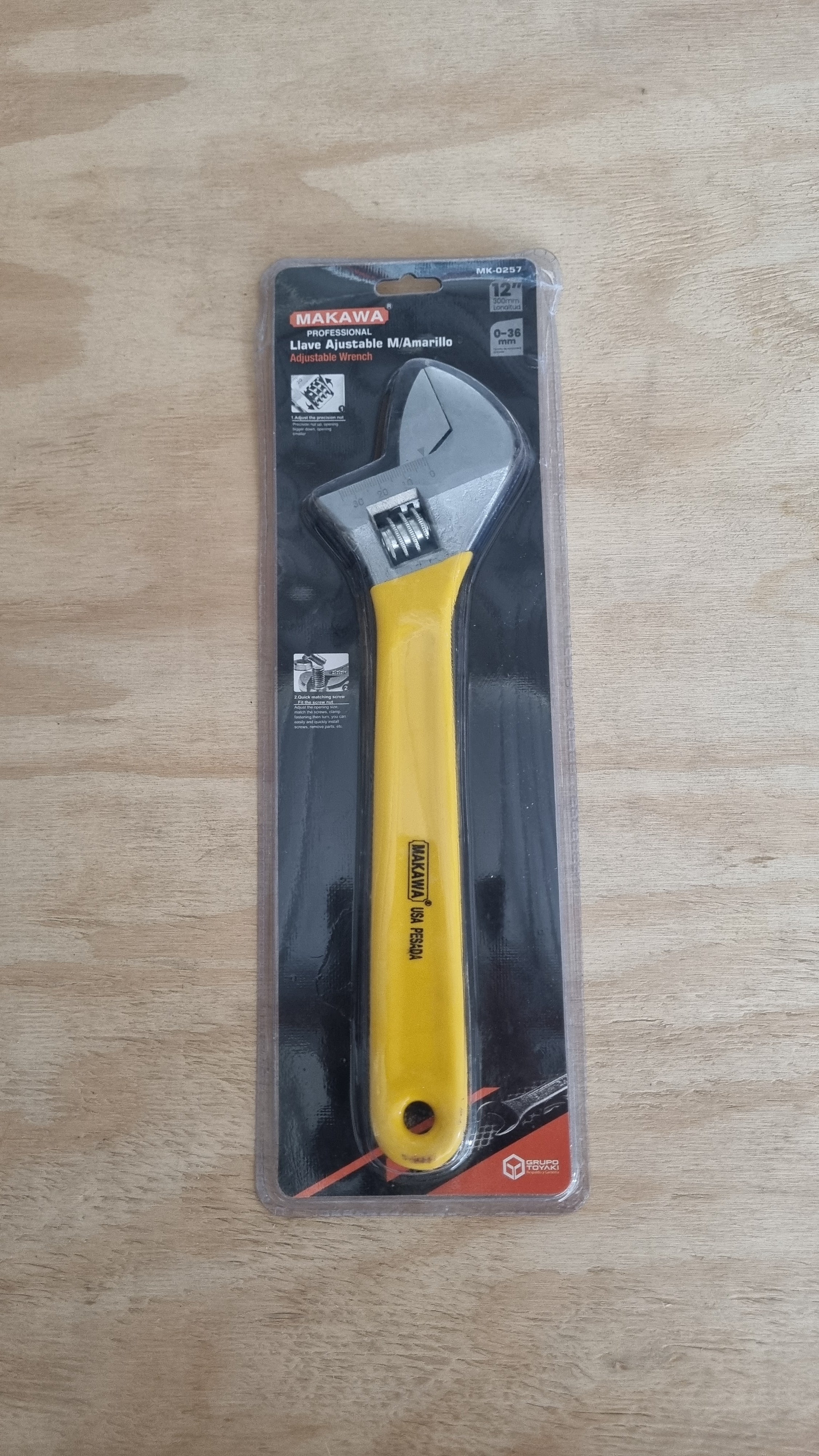 Llave Ajustable 0-36mm - 12"