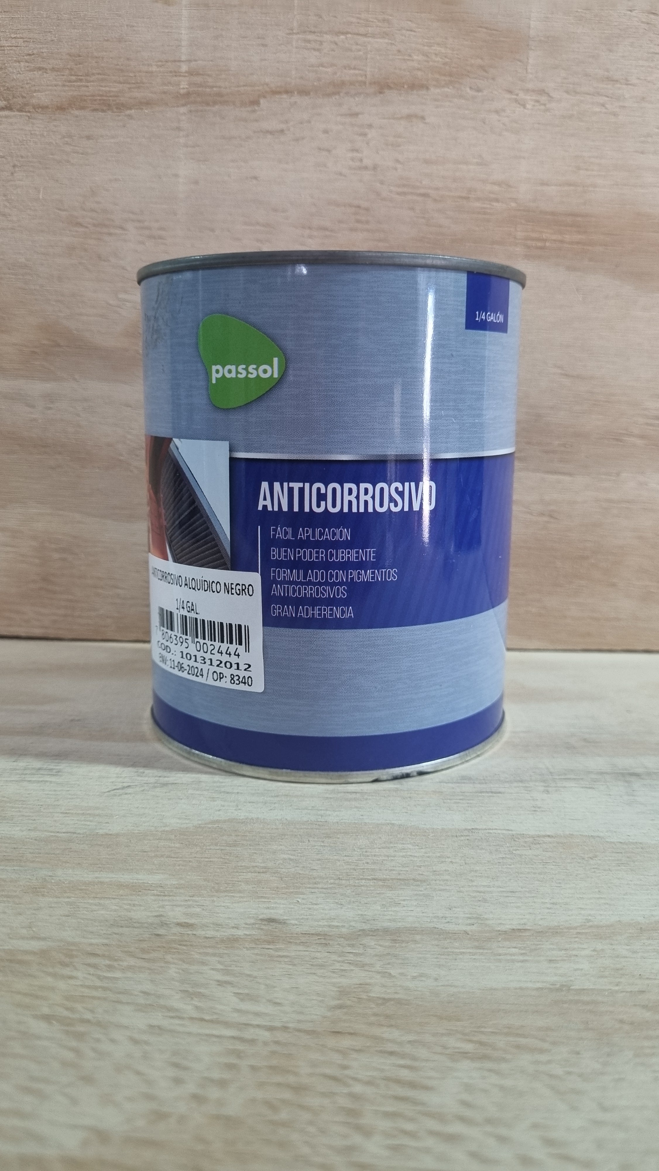 Anticorrosivo Alquidico Negro - 1/4 Galón