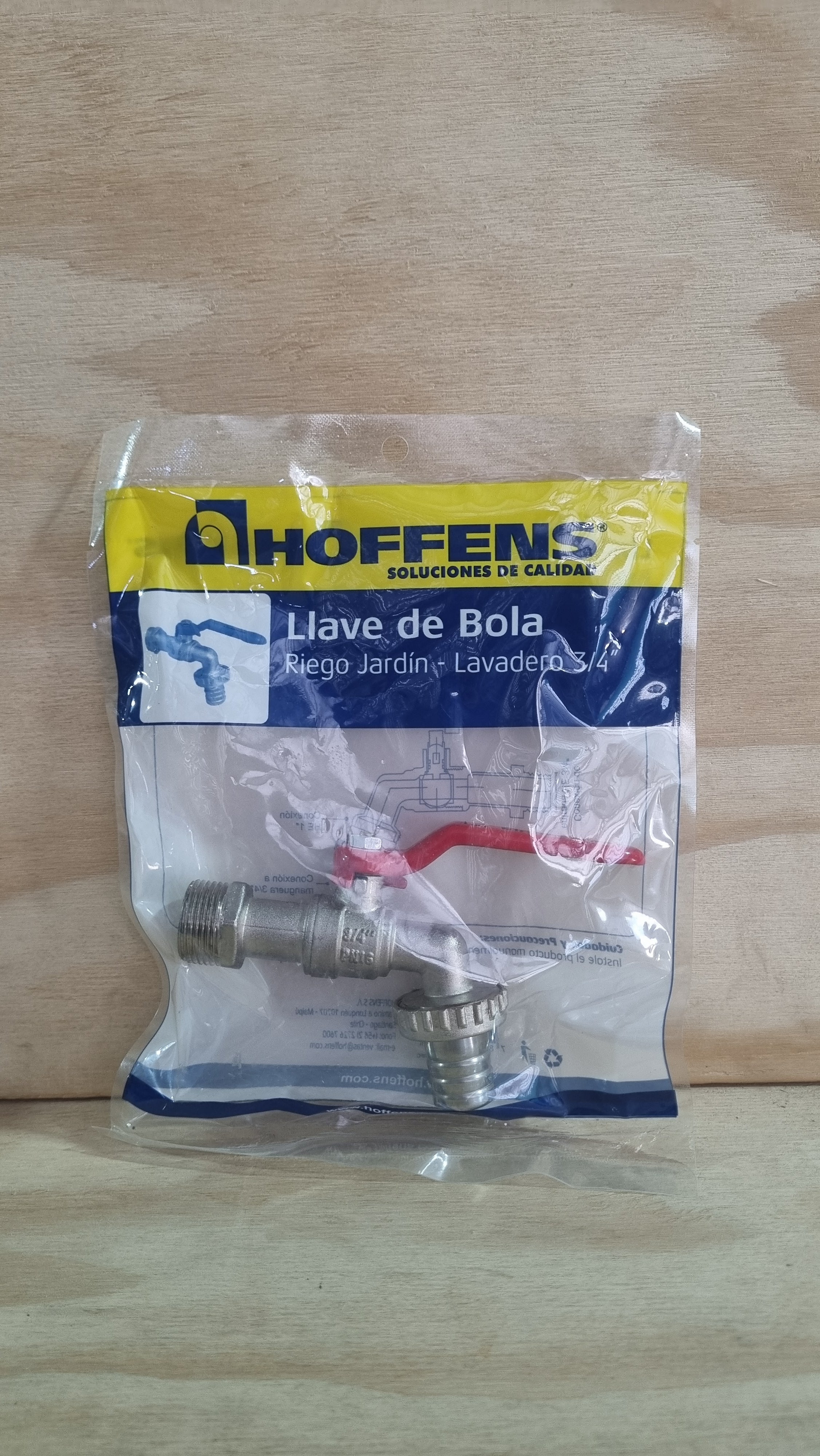 Llave de bola 3/4" Riego Jardín - Lavadero
