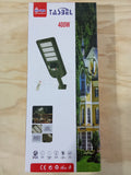 Foco Led Solar 400W + Soporte y Control Remoto -150x60x360