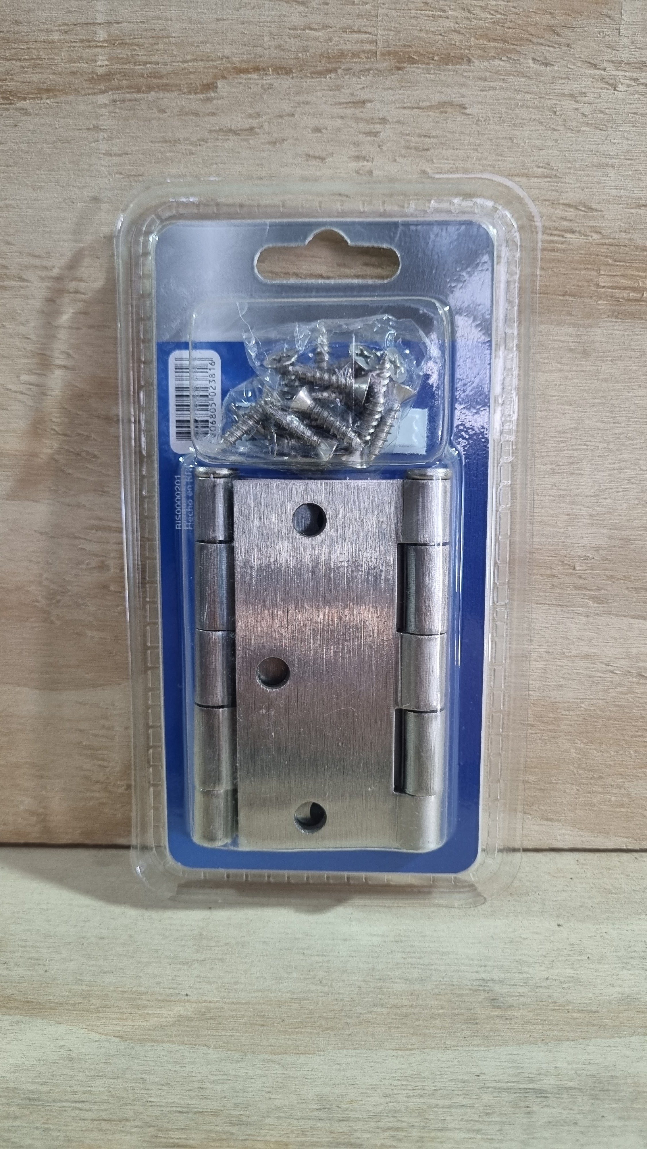 Bisagras de Acero 3.5" x 3.5" x 2mm - Gris - 3 Unidades