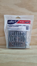 Coladera Cuadrada De ABS Con Rejilla Cromada