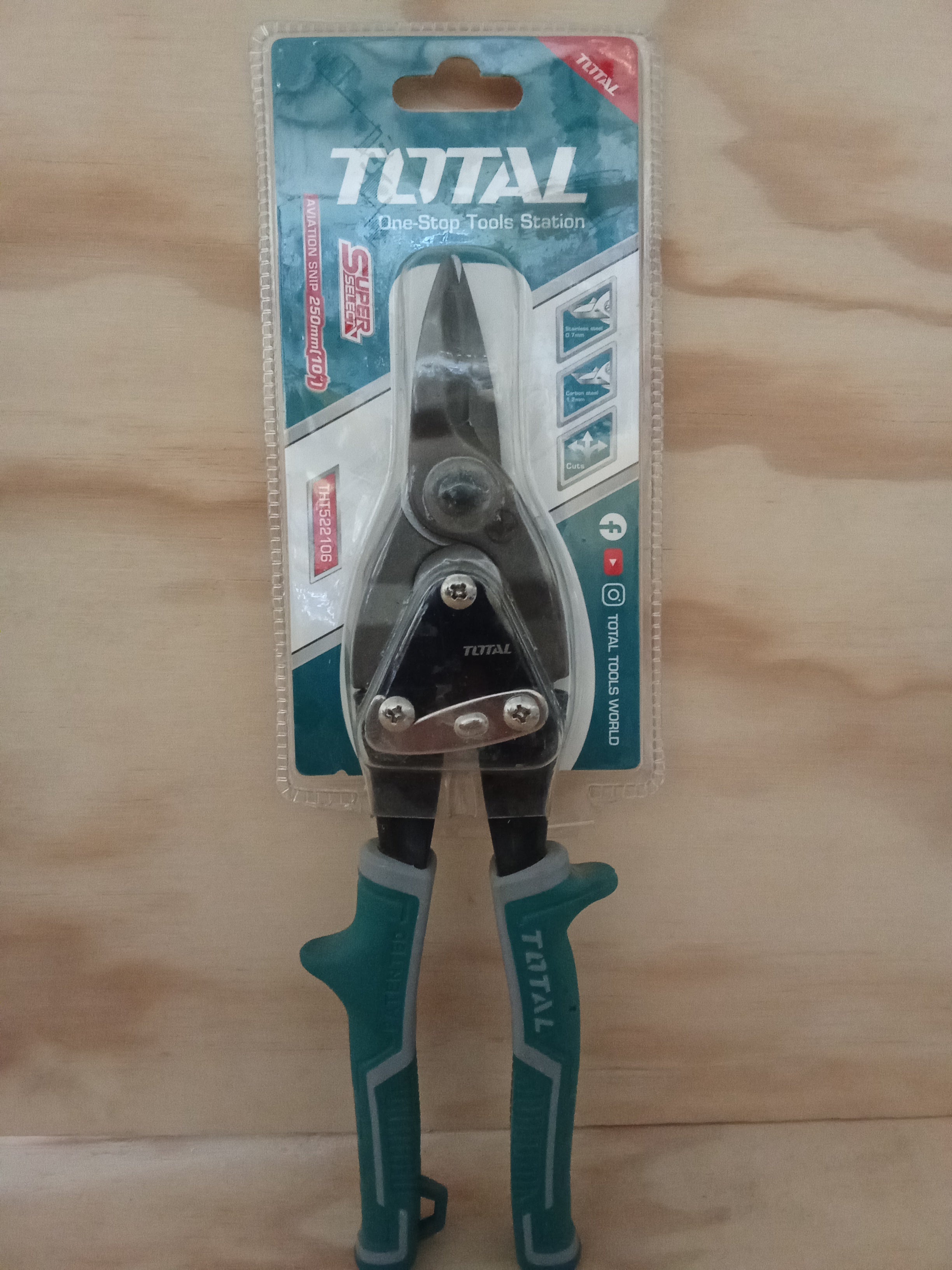 Tijera Hojalatera Aviador Corte Recto 10"