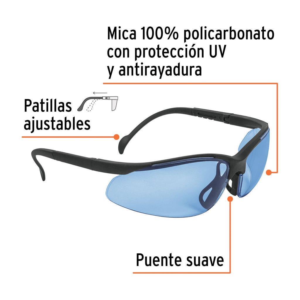 Lente Seguridad Azul - Truper