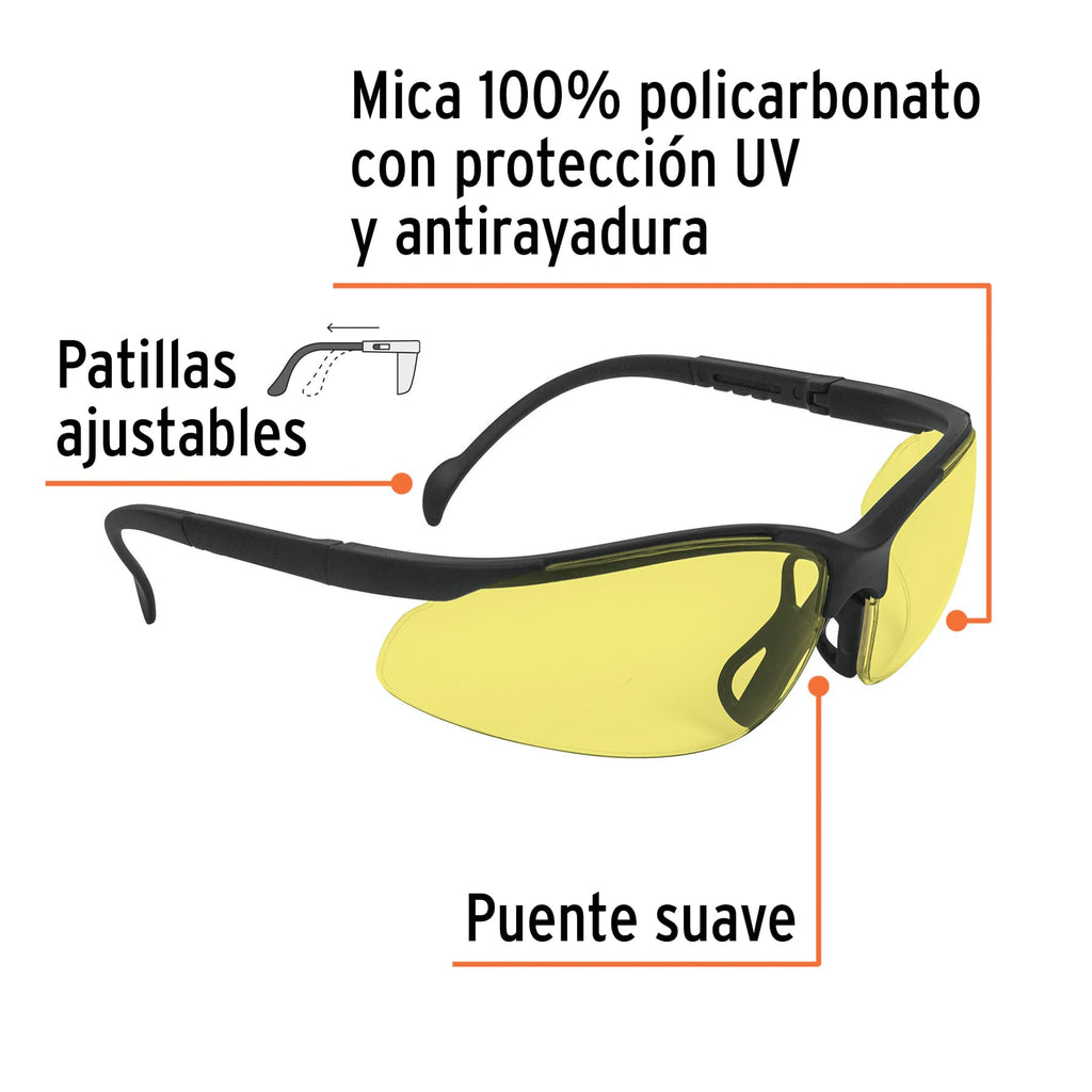 Lente Seguridad Amarillo - Truper