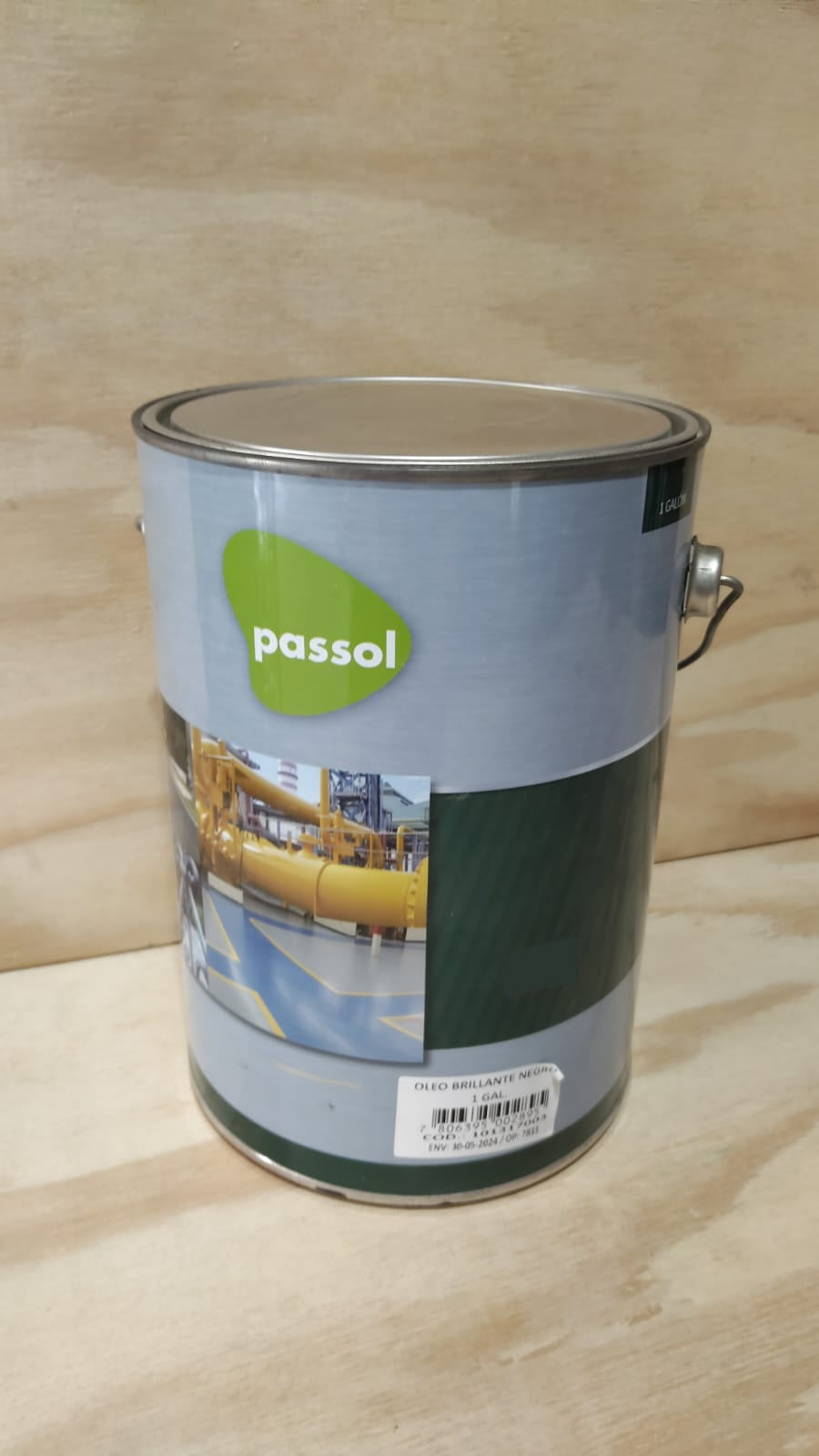 Passol óleo brillante negro 1 galón