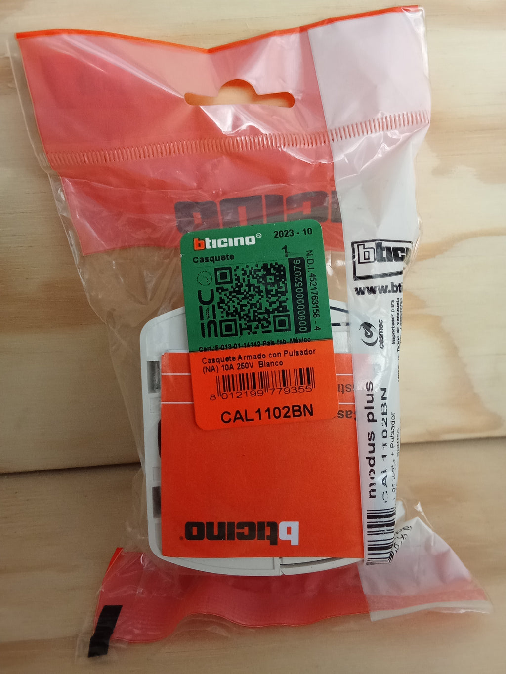 Casquete Timbre Pulsador- 10A 250V