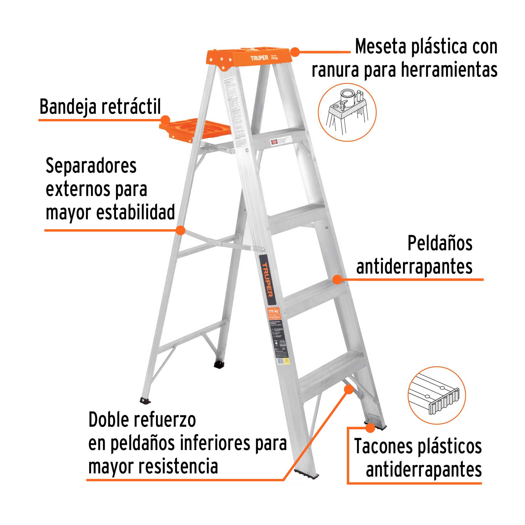 Escala 4 Escalones - Truper