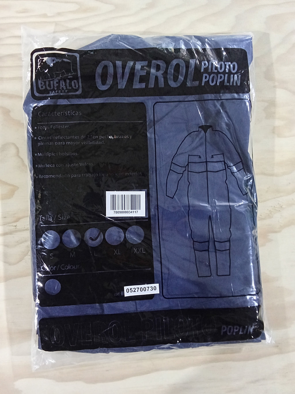 Overol Piloto Cinta Azul Talla L