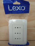 Toma De Corriente Triplex - Lexo Blanco 10A 250V