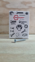 Tornillos zinc 6 x 1¼ - 100 piezas