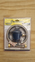 Kit Regulador De Gas + Flexible Para Gas 1/2 × 3/8" - Largo 1m