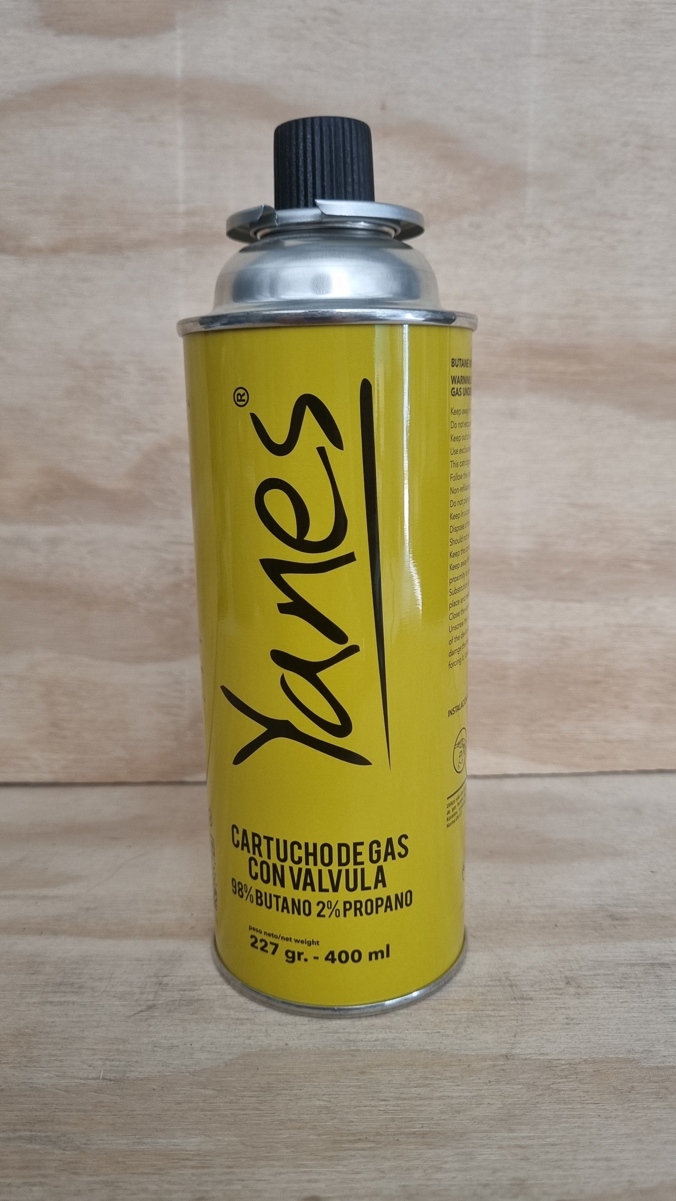 Cartucho De Gas Con Válvula 227g