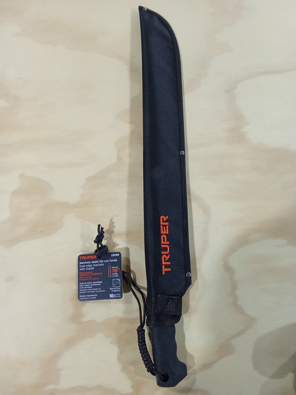 Machete Doble Filo 18" Con Funda