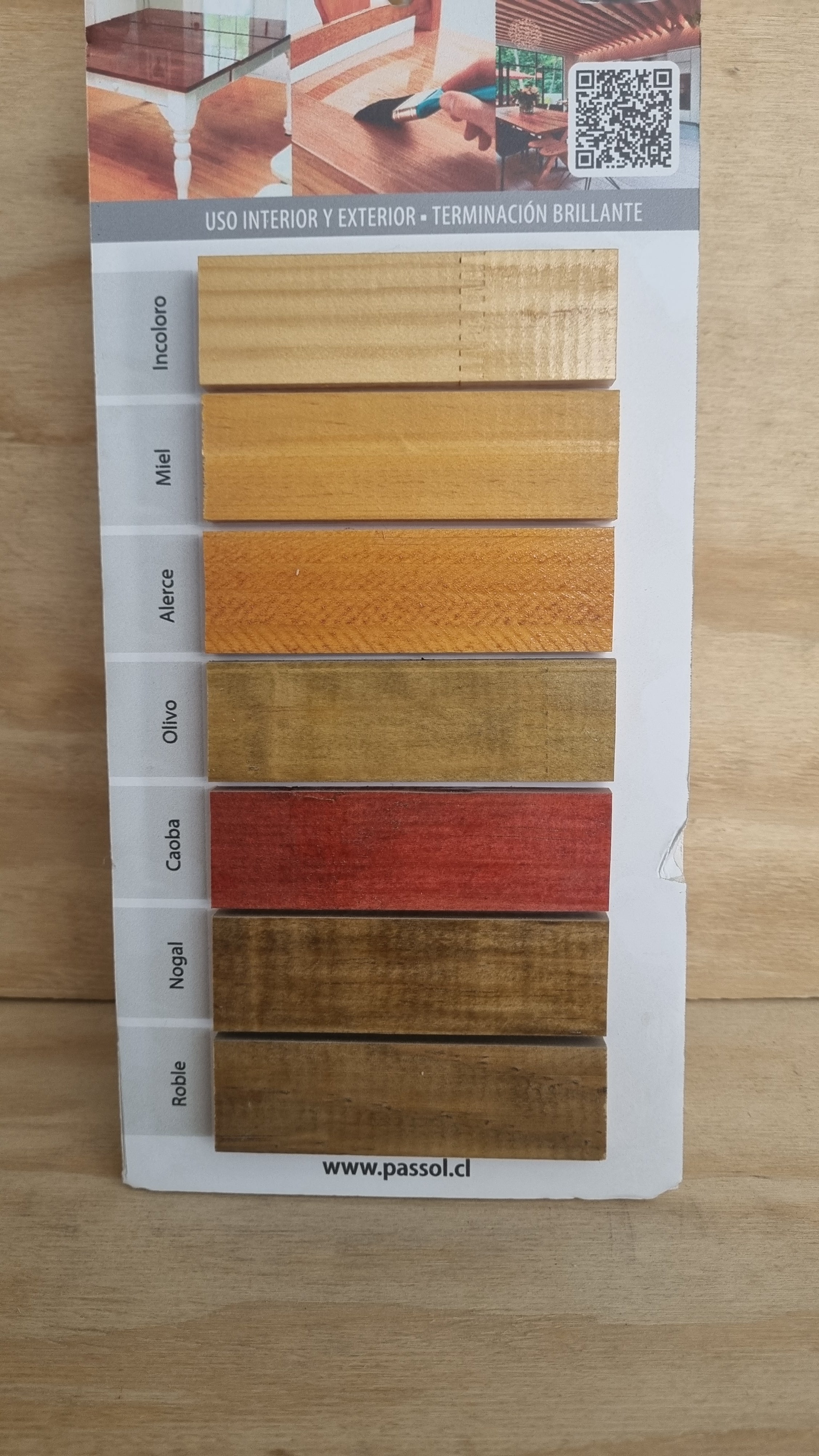 Barniz marino roble 1/4 galón