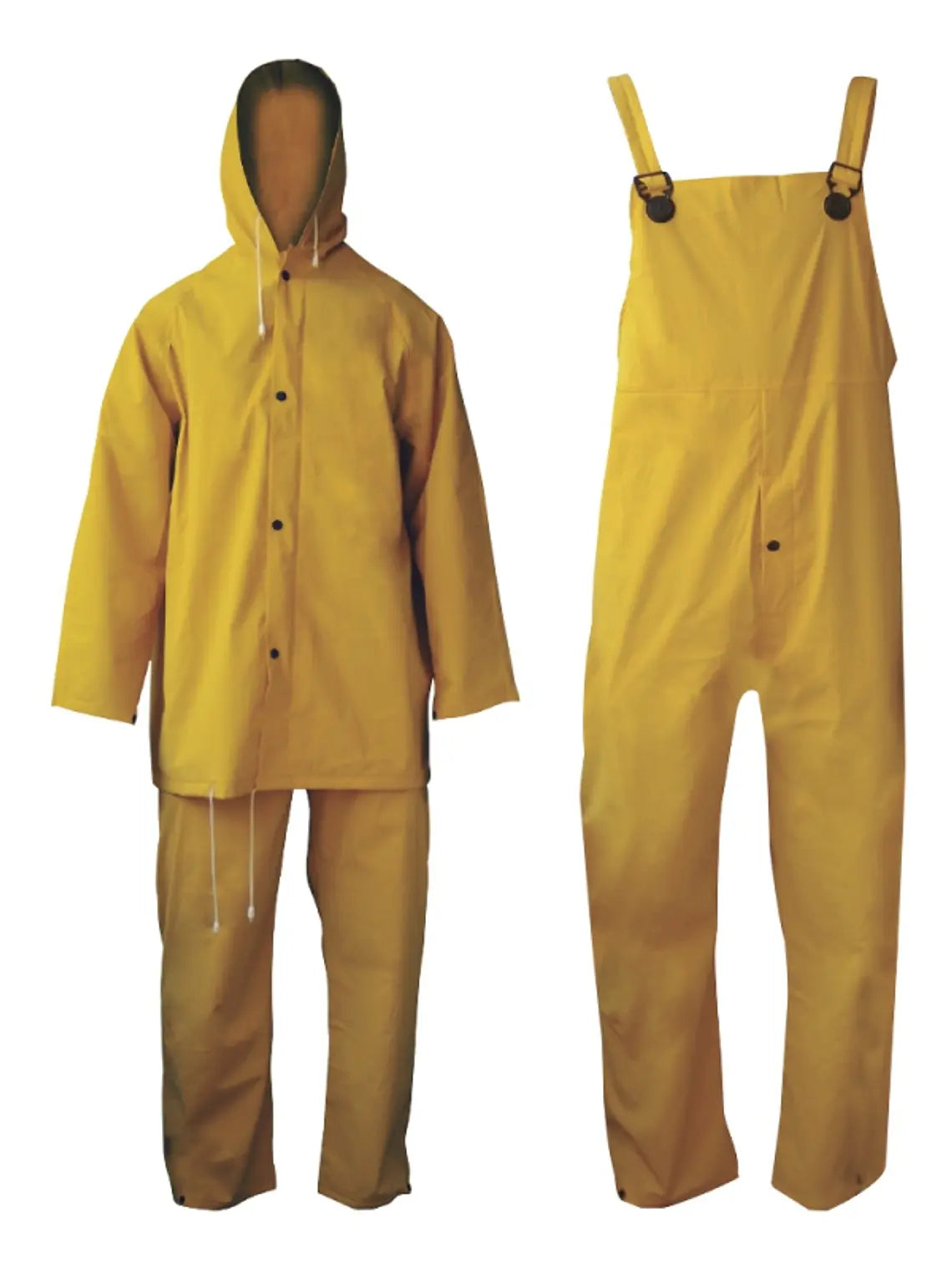 Traje Impermeable Jardinera + Chaqueta Amarillo (Talla L)