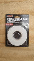 Cinta Doble Faz 12mmx2.5Mts